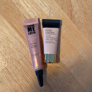 Estée Lauder Futurist Aqua Brilliance Primer and Thank Me Later Makeup Primer